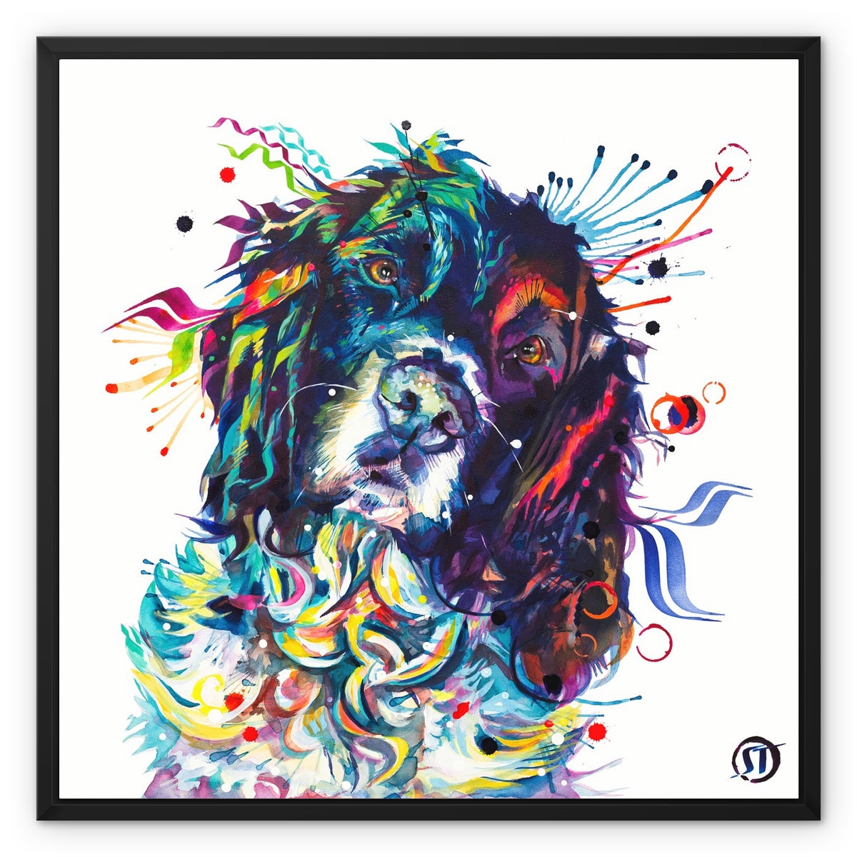 Thorin the Springer Spaniel Framed Canvas Sarah Taylor Art