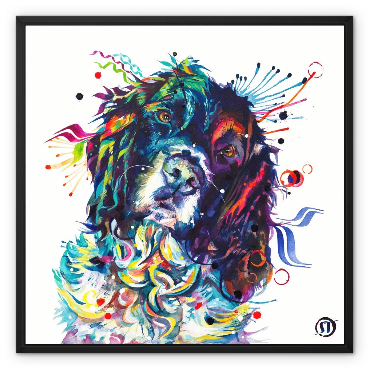 Thorin the Springer Spaniel Framed Canvas Sarah Taylor Art