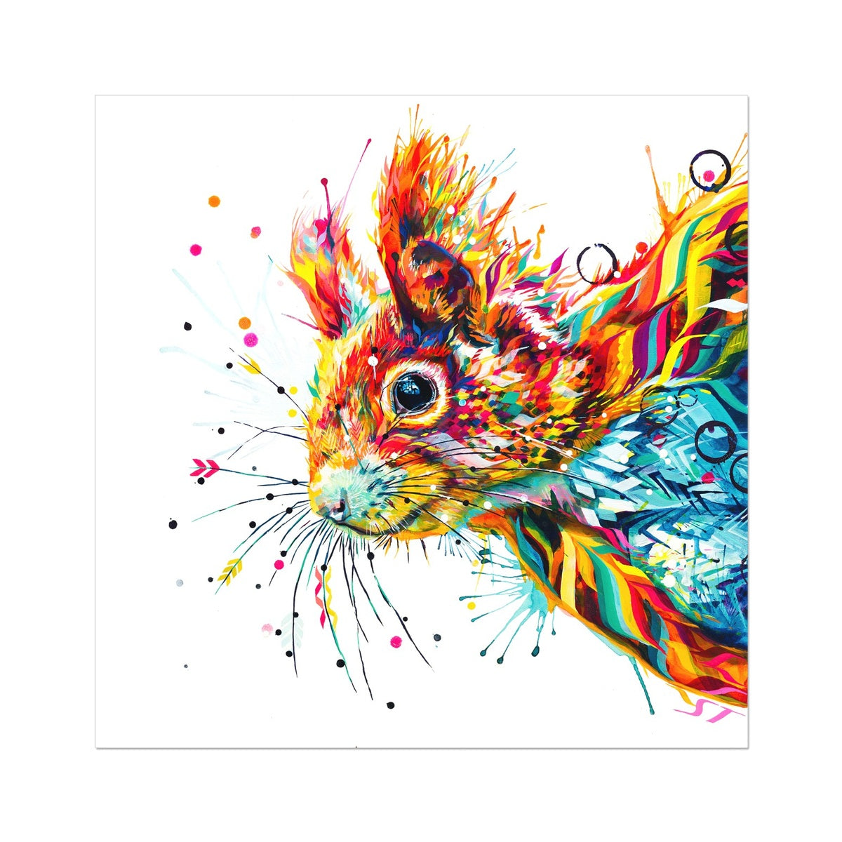 Squirrel Art | Wall Art | Animal Art | Animal Artwork | Pet Portrait