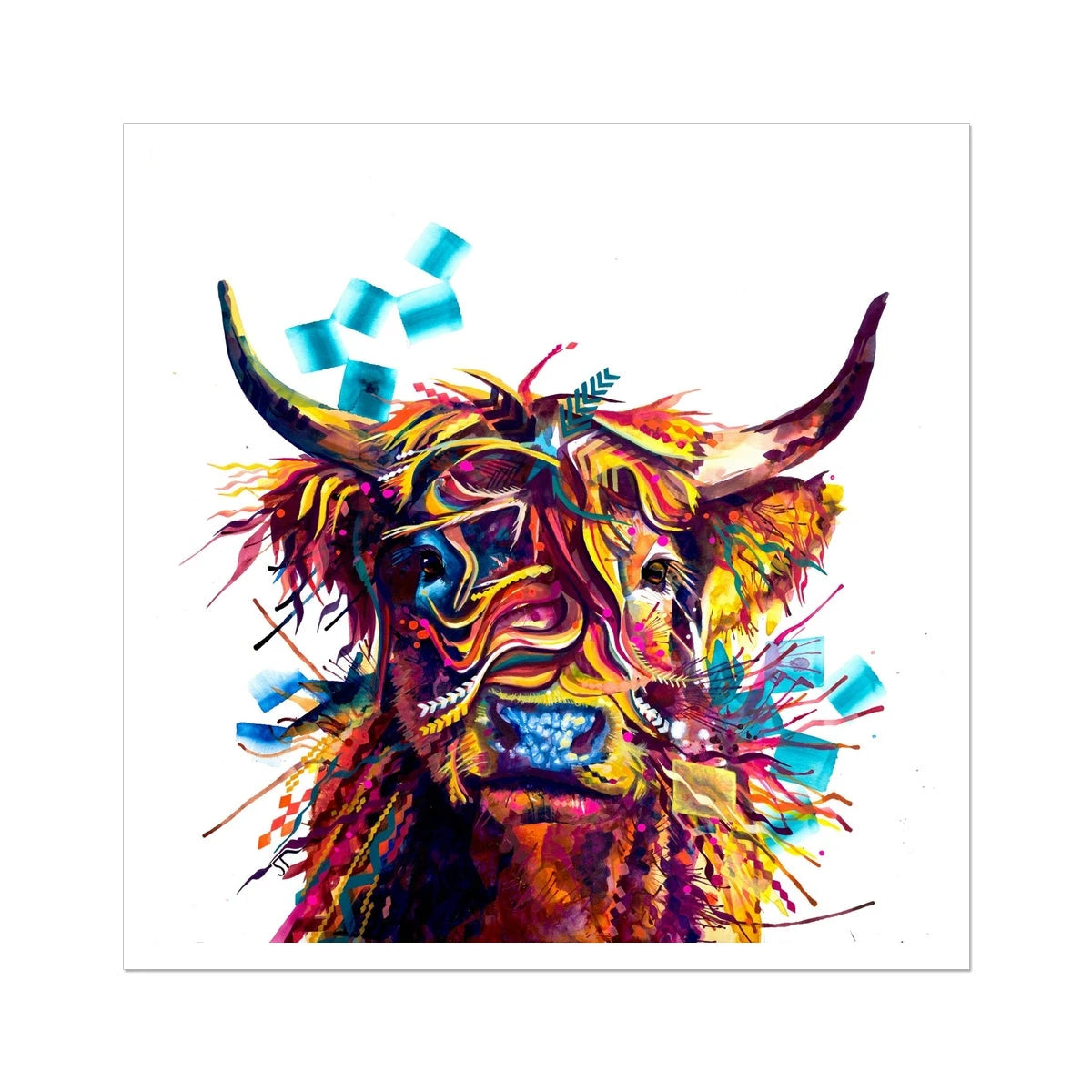 Morag the Highland Cow Fine Art Print Sarah Taylor Art