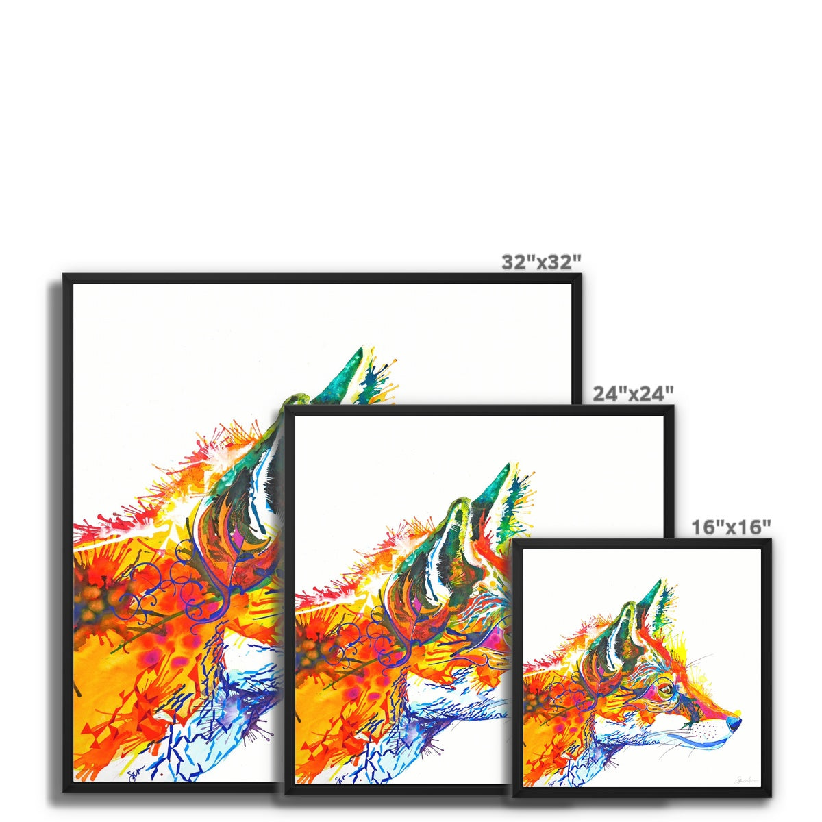 Fox Art | Wall Art | Animal Art | Animal Artwork | Pet Portrait