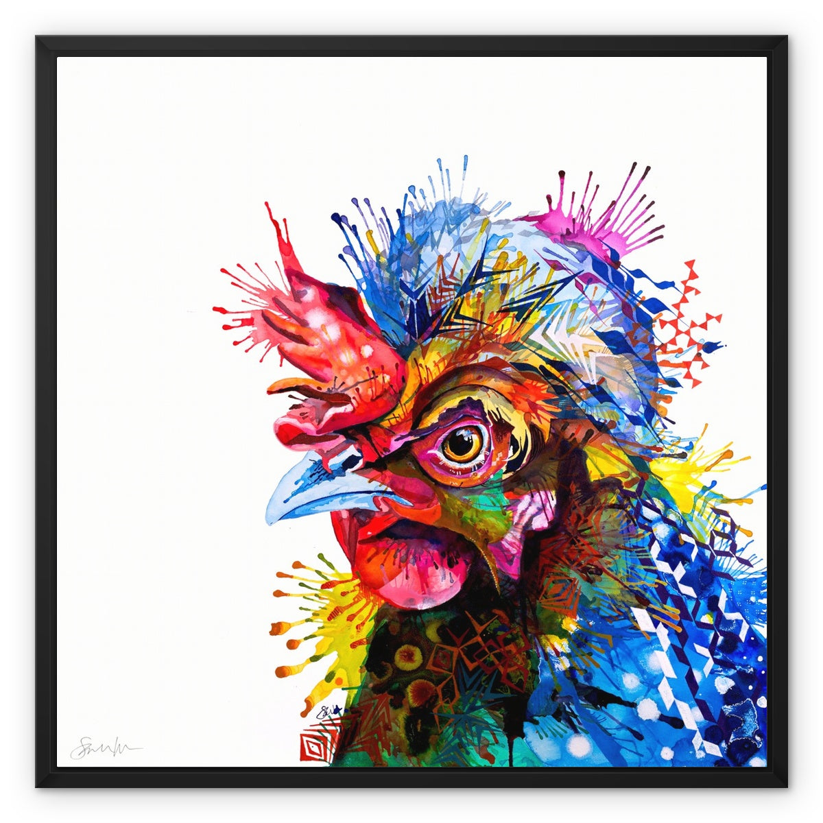 Chicken Painting | Hen Art | Wall Art | Animal Art | Animal Artwork | Pet Portrait