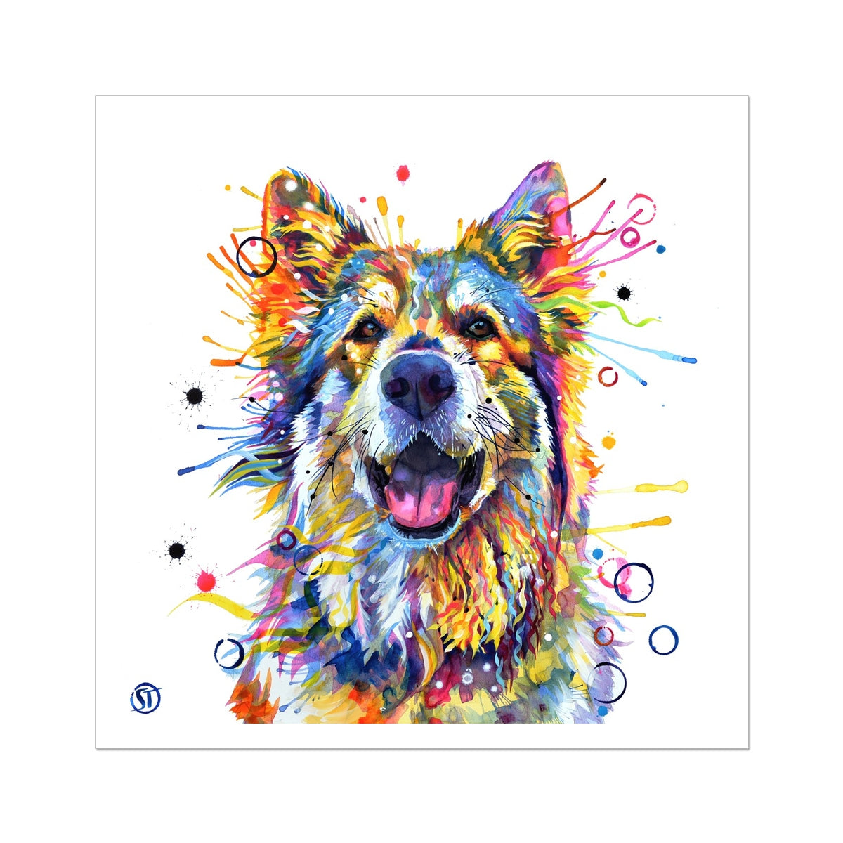 Dog Painting | Dog Portrait | Animal Wall Art | Animal Artwork