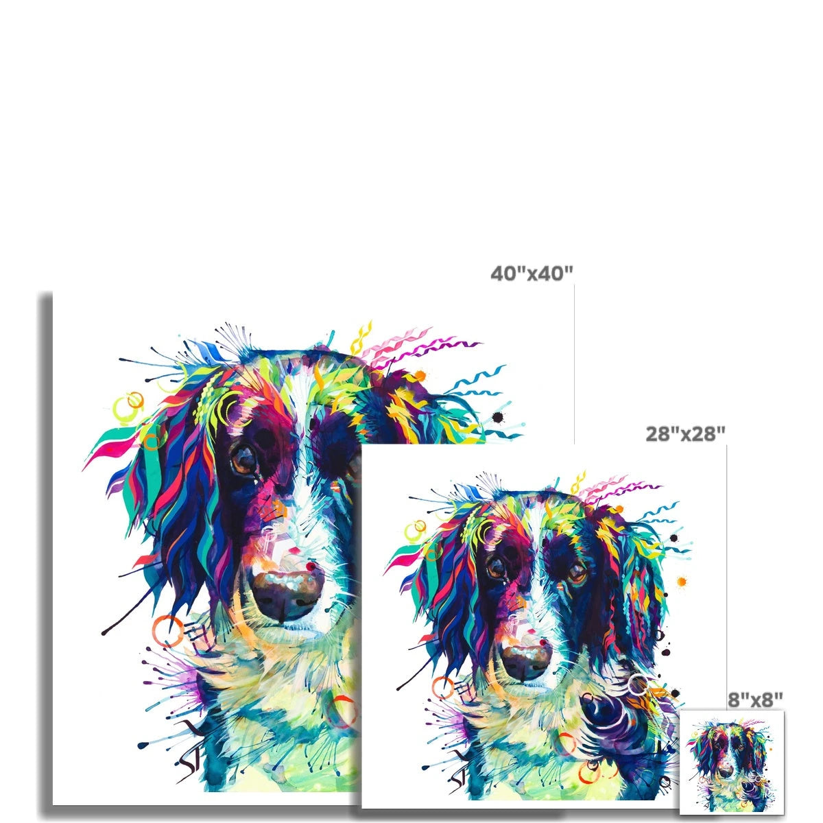 Dog Painting | Dog Portrait | Animal Wall Art | Animal Artwork
