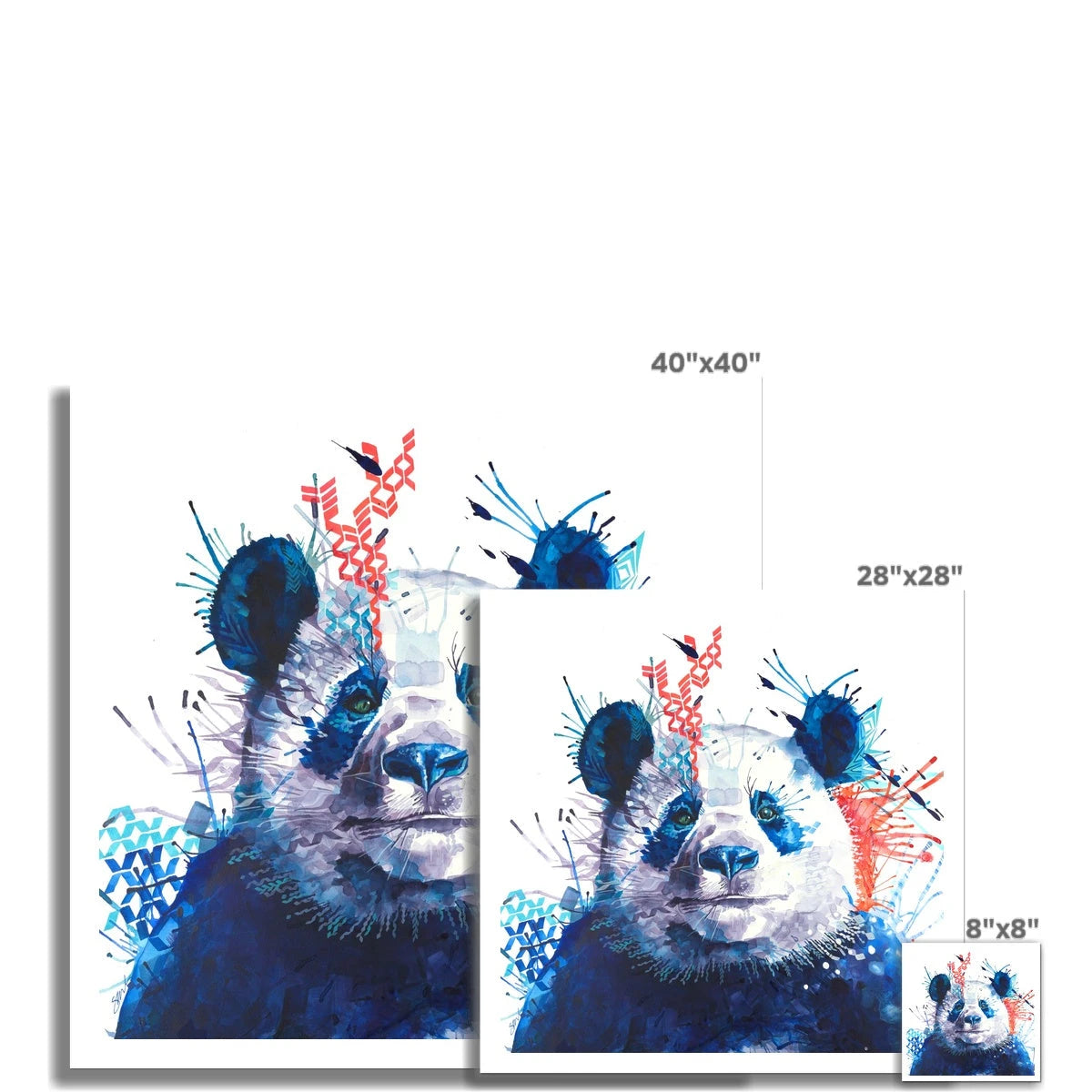 Panda Artwork | Wall Art | Animal Art | Animal Artwork | Pet Portrait