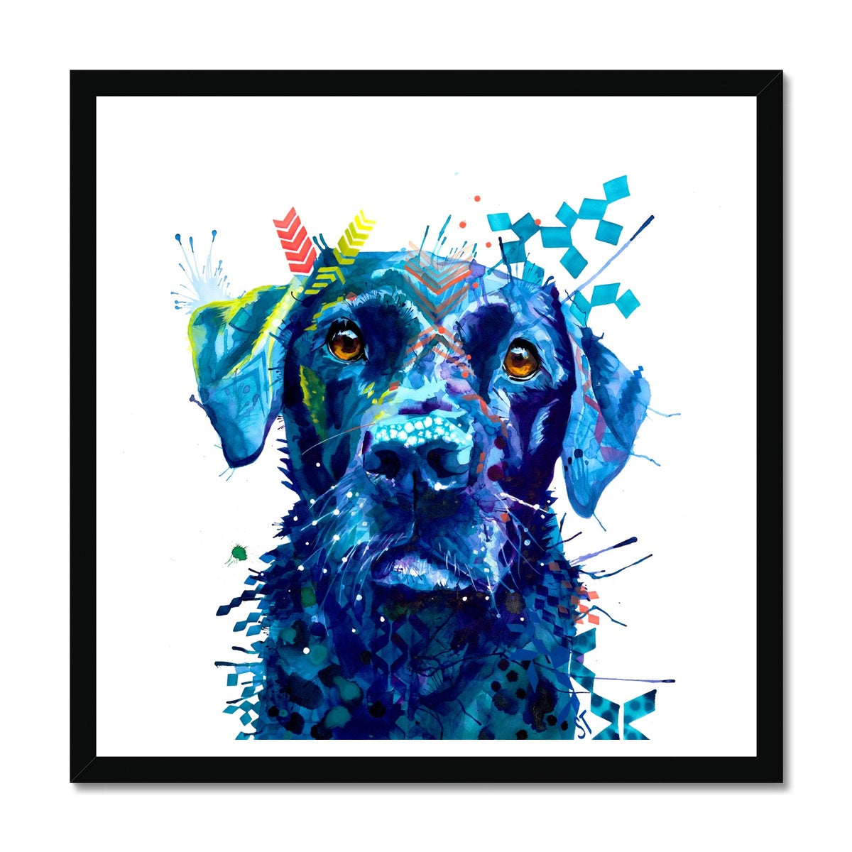 Dog Drawings | Dog Portrait | Dog Canvas Prints | Personalised Dog Portrait | Sarah Taylor | Framed Prints | Wall Prints