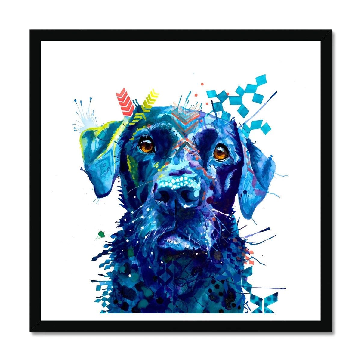 Dog Drawings | Dog Portrait | Dog Canvas Prints | Personalised Dog Portrait | Sarah Taylor | Framed Prints | Wall Prints
