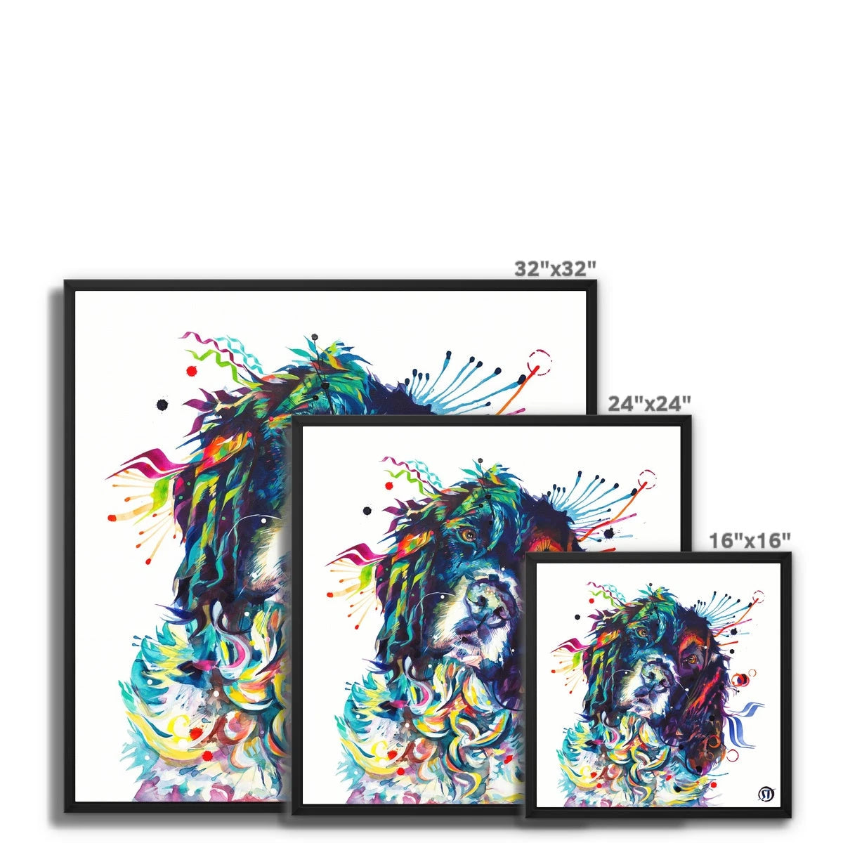 Thorin the Springer Spaniel Framed Canvas Sarah Taylor Art