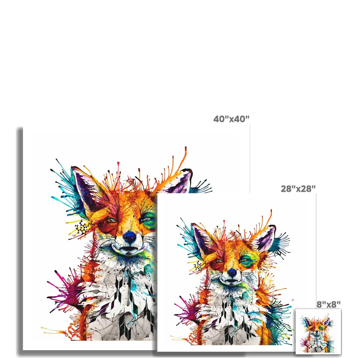 Fox Art | Wall Art | Animal Art | Animal Artwork | Pet Portrait