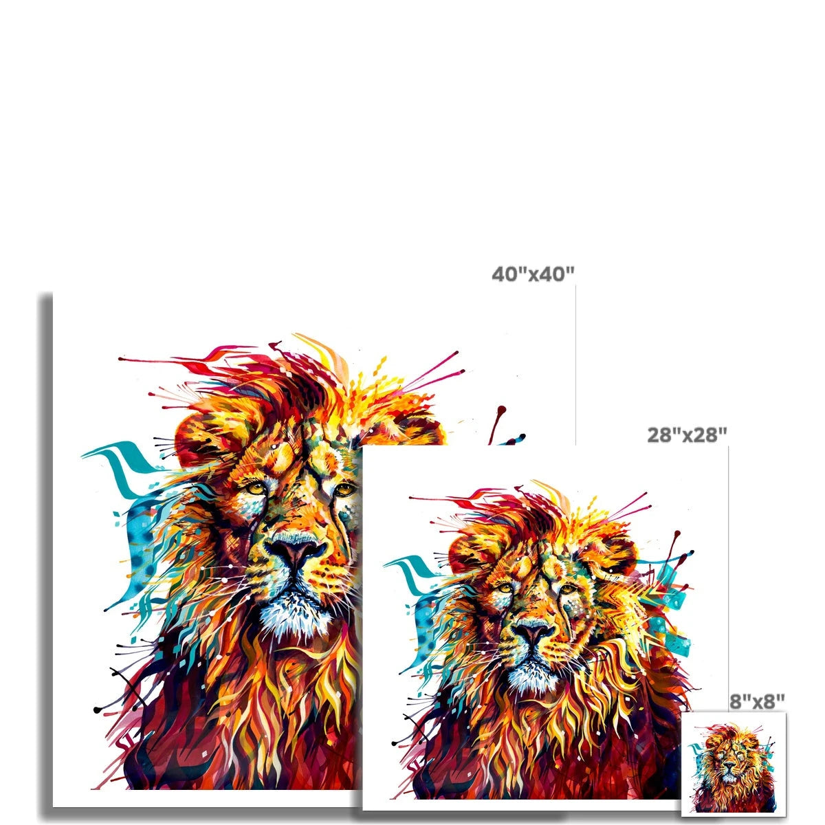 Rory the Lion Fine Art Print Sarah Taylor Art