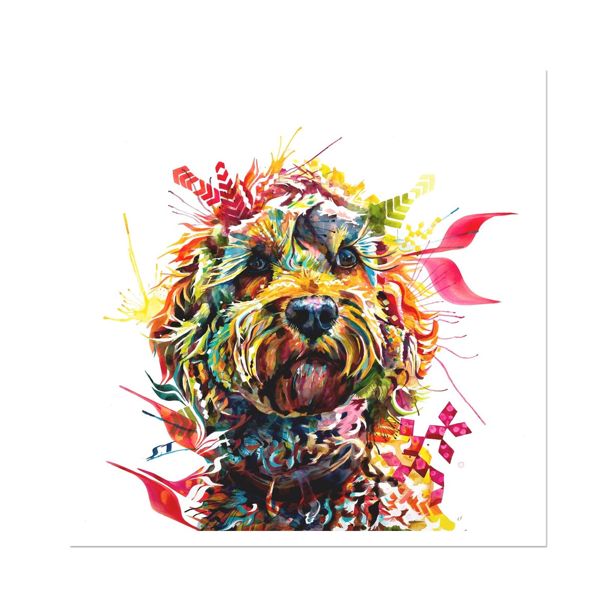 Dog Painting | Pet Portrait | Animal Wall Art | Animal Artwork