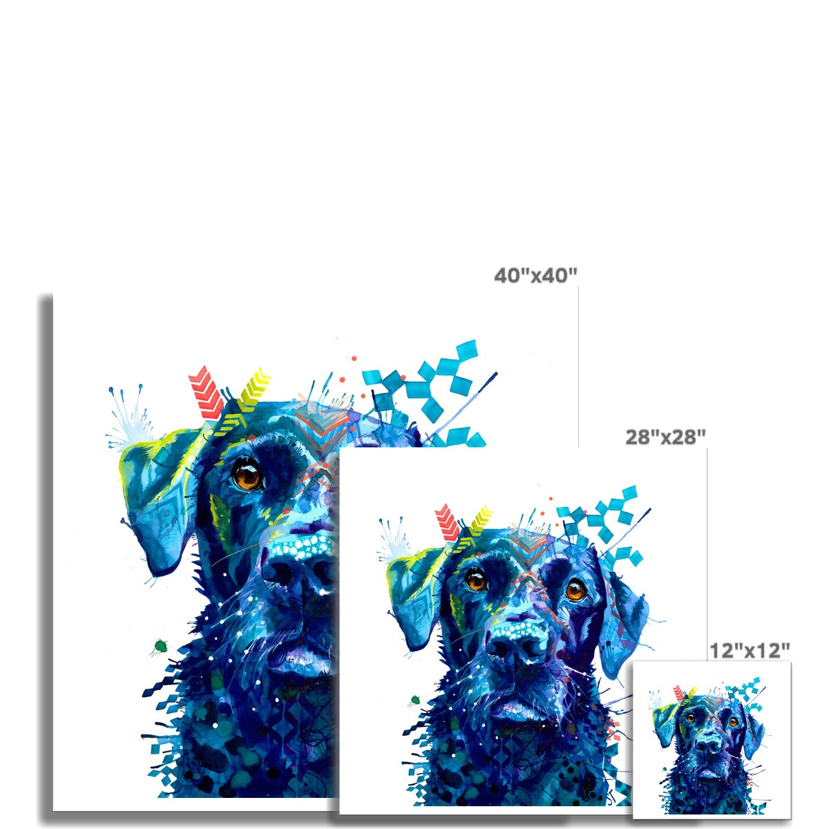 Dog Drawings | Dog Portrait | Dog Canvas Prints | Personalised Dog Portrait | Sarah Taylor | Framed Prints | Wall Prints