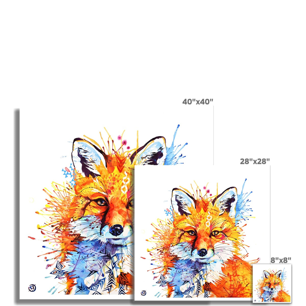 Fox Art | Wildlife Art | Wall Art | Animal Art | Animal Artwork | Pet Portrait