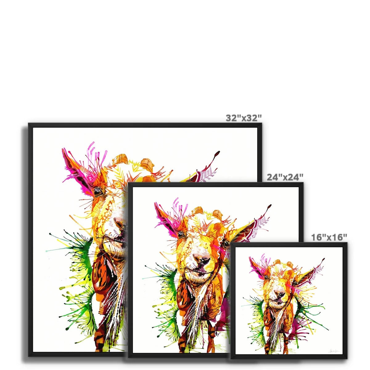 Goat Painting | Pet Portrait | Animal Wall Art | Animal Artwork