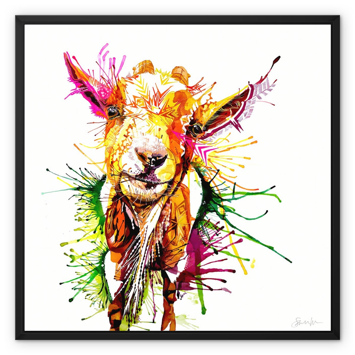 Goat Painting | Pet Portrait | Animal Wall Art | Animal Artwork