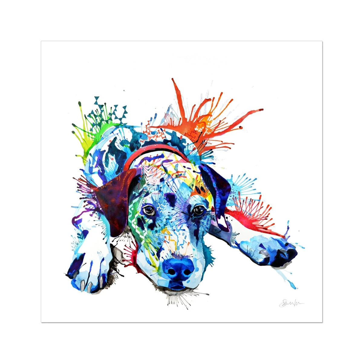 Sam the Dalmatian Fine Art Print Sarah Taylor Art