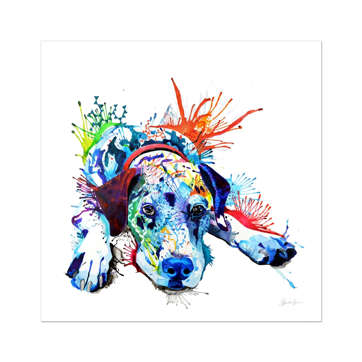 Sam the Dalmatian Fine Art Print Sarah Taylor Art