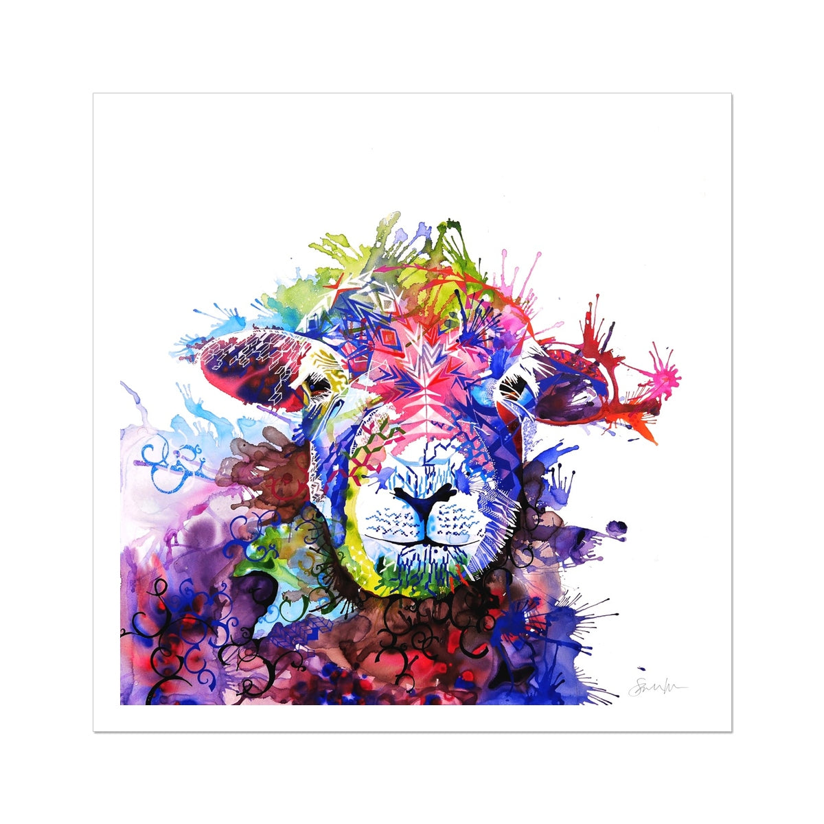 Sheep Painting | Wall Art | Animal Art | Animal Artwork | Pet Portrait