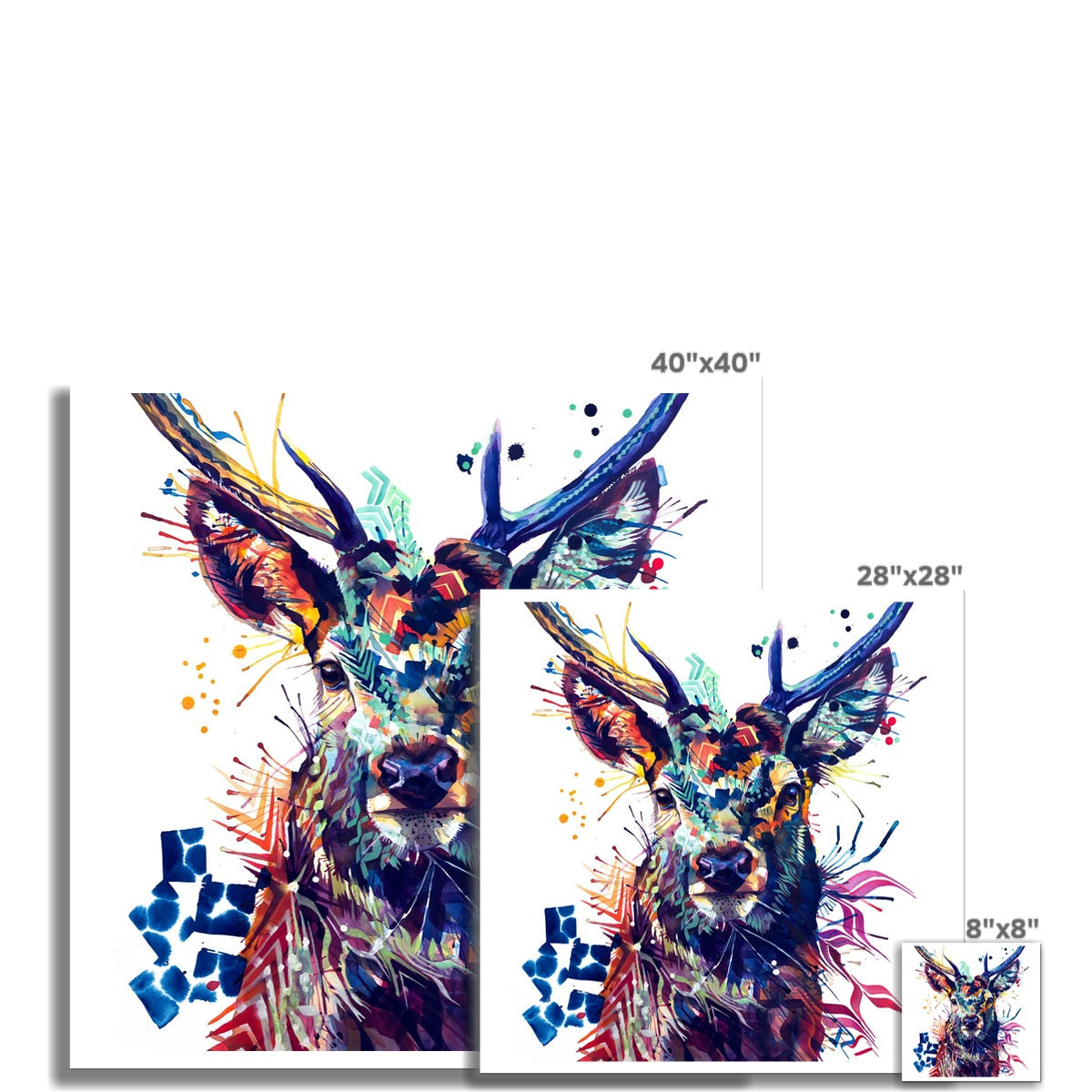 Stanley the Stag Fine Art Print Sarah Taylor Art