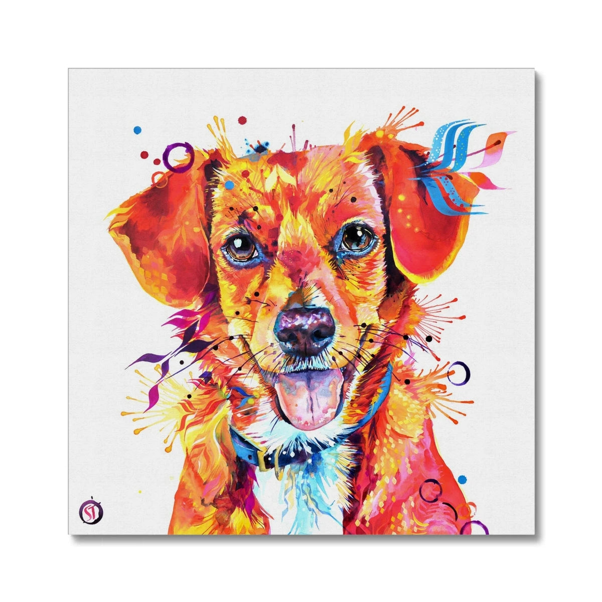 Dora the Beagle Terrier mix Canvas Sarah Taylor Art