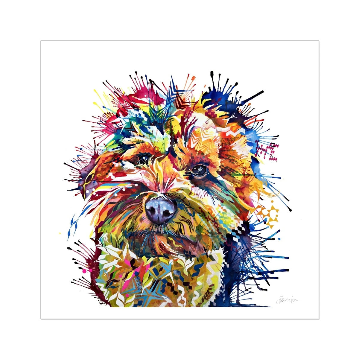 Meemin the Yorkiepoo Fine Art Print Sarah Taylor Art