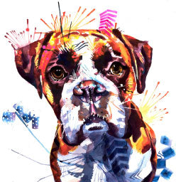 Dog Drawings | Dog Artwork | Dog Painting | Dog Portrait Artists UK | Dog Canvas Prints | Wall Art | Wall Prints
