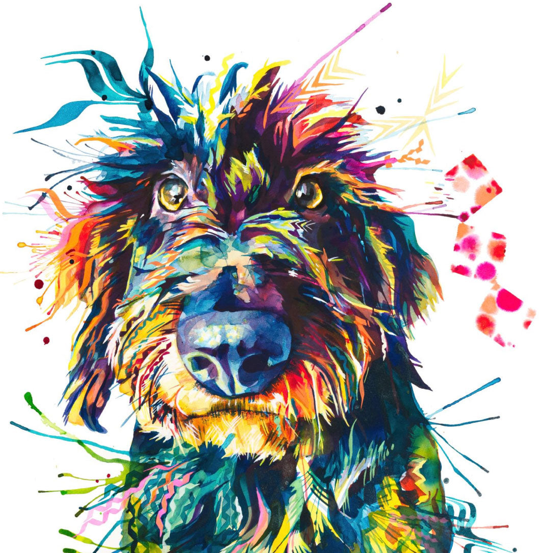 Dog Drawings | Dog Artwork | Dog Painting | Dog Portrait Artists UK | Dog Canvas Prints | Wall Art | Wall Prints