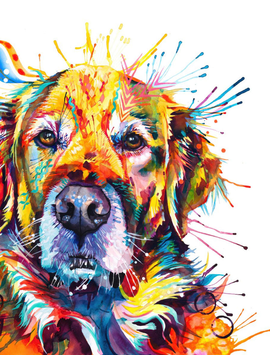 Dog Drawings | Dog Artwork | Dog Painting | Dog Portrait Artists UK | Dog Canvas Prints | Wall Art | Wall Prints