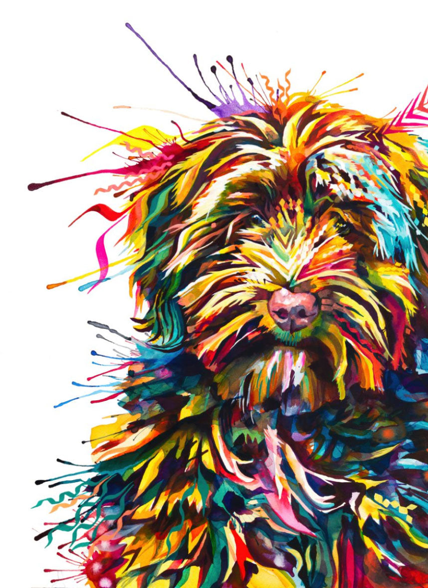 Dog Drawings | Dog Artwork | Dog Painting | Dog Portrait Artists UK | Dog Canvas Prints | Wall Art | Wall Prints