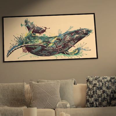 Wallart | Funny Animal Pictures | Animal Portraits | Modern Art | Living Room Wall Art