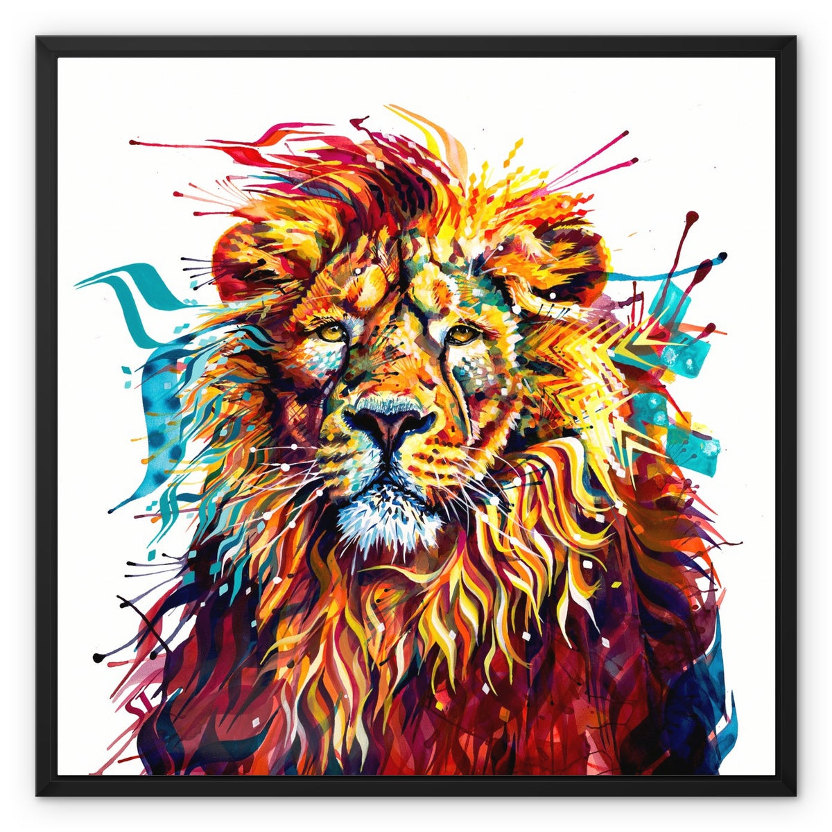 Lion Artwork | Lion Painting | Lion Wall Art | Wall Art | Sarah Taylor | Framed Art