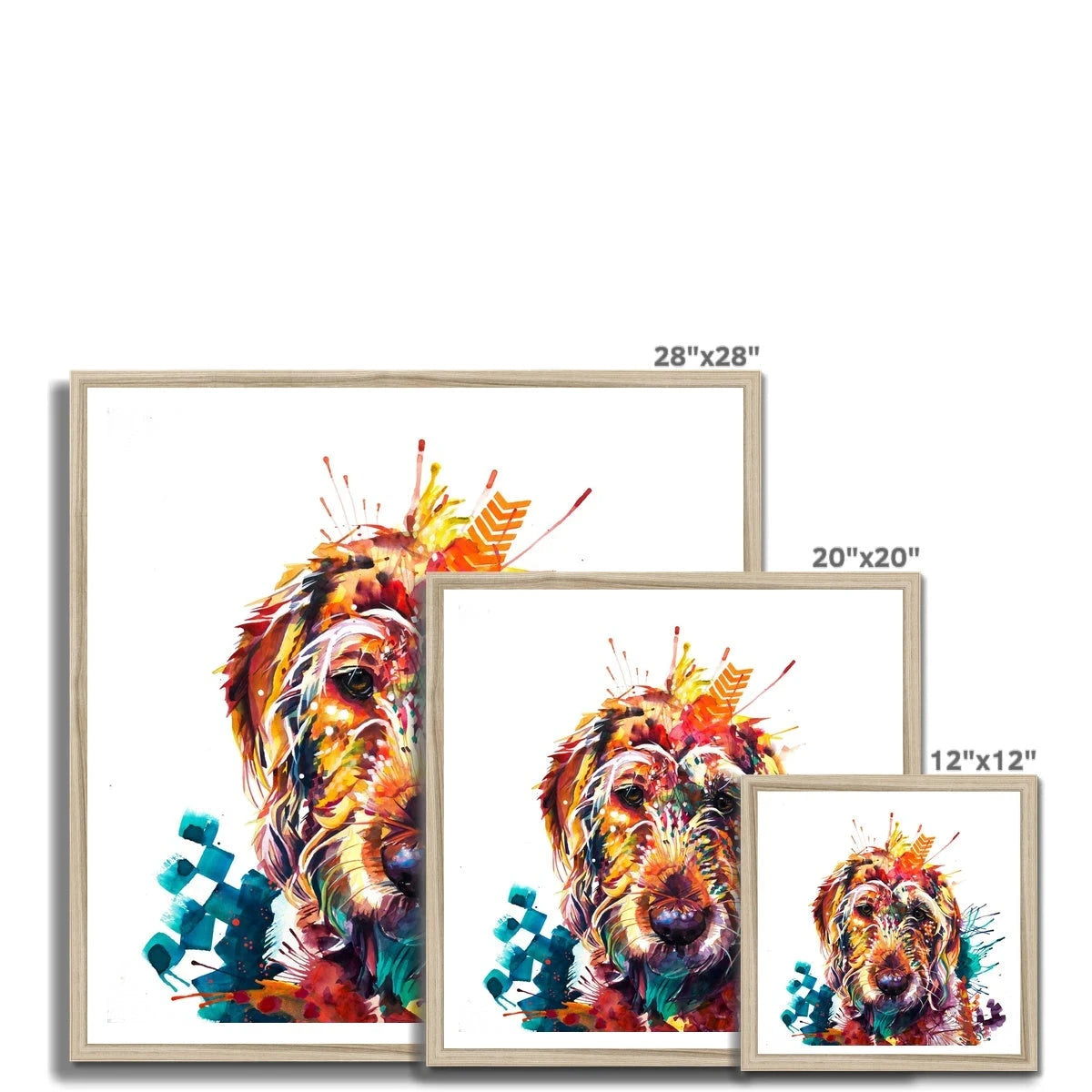 Dog Drawings | Dog Portrait | Dog Canvas Prints | Personalised Dog Portrait | Sarah Taylor | Framed Prints | Wall Prints