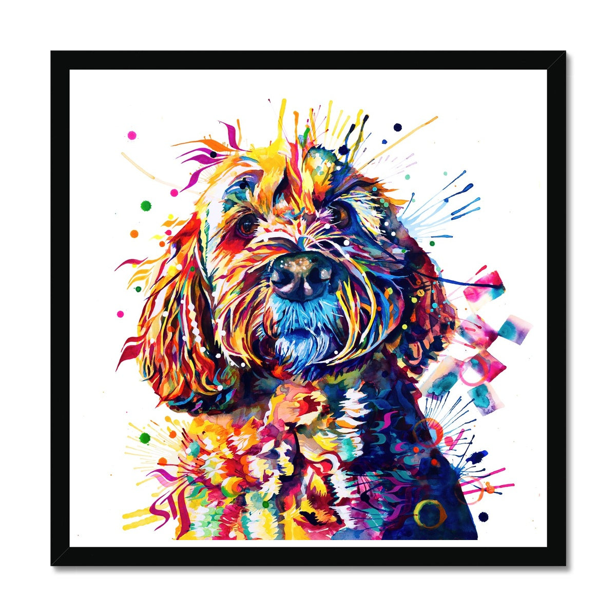 Dog Drawings | Dog Portrait | Pet Portrait | Framed Prints | Wall Prints | Living Room Wall Art