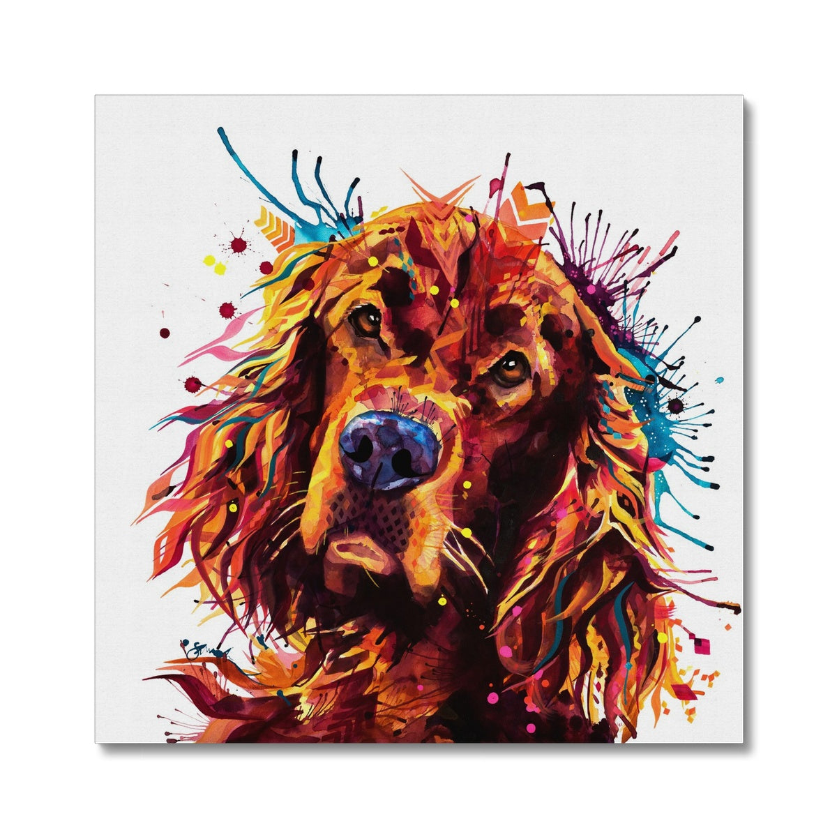 Dog Drawings | Dog Portrait | Dog Canvas Prints | Personalised Dog Portrait | Sarah Taylor | Framed Prints | Wall Prints