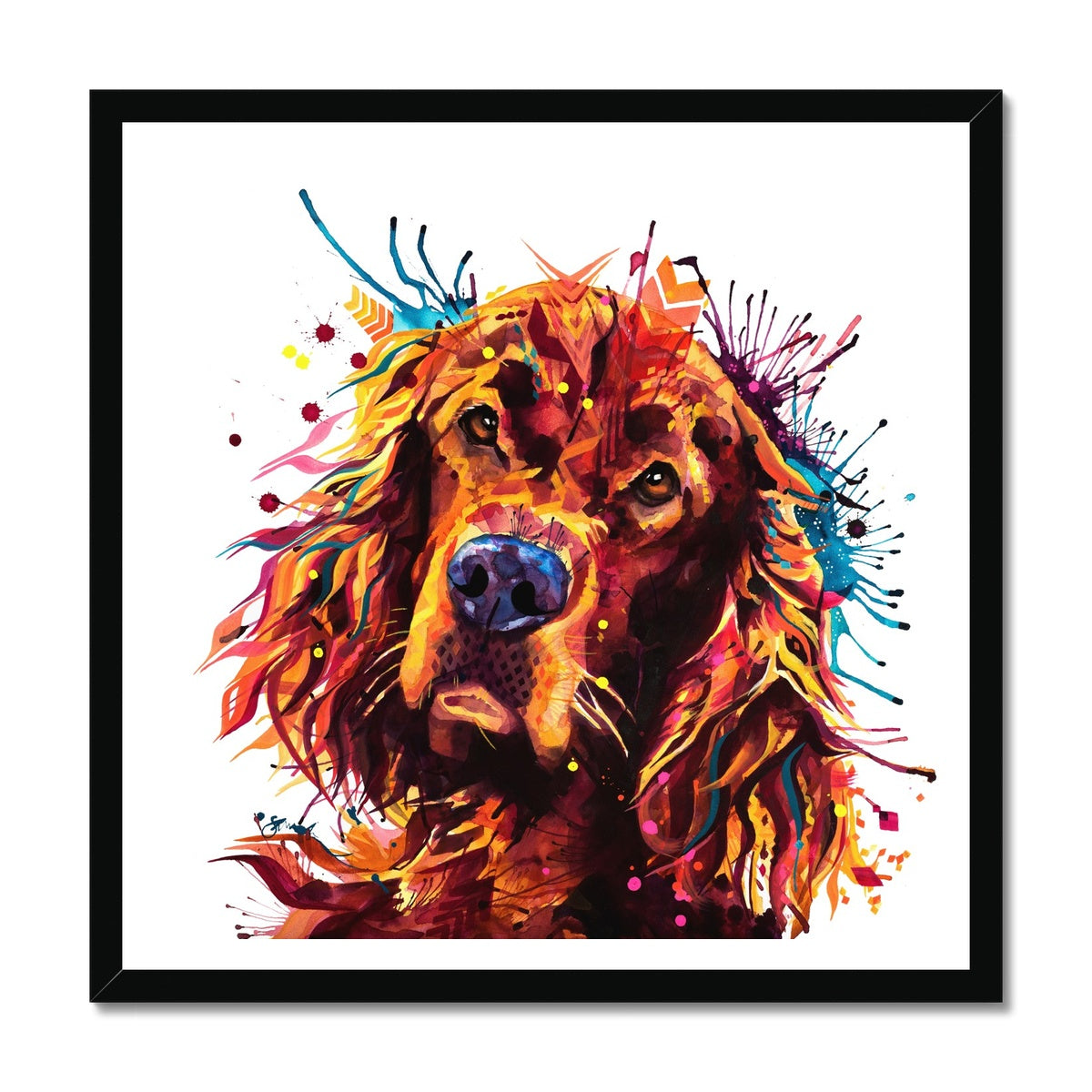 Dog Drawings | Dog Portrait | Dog Canvas Prints | Personalised Dog Portrait | Sarah Taylor | Framed Prints | Wall Prints