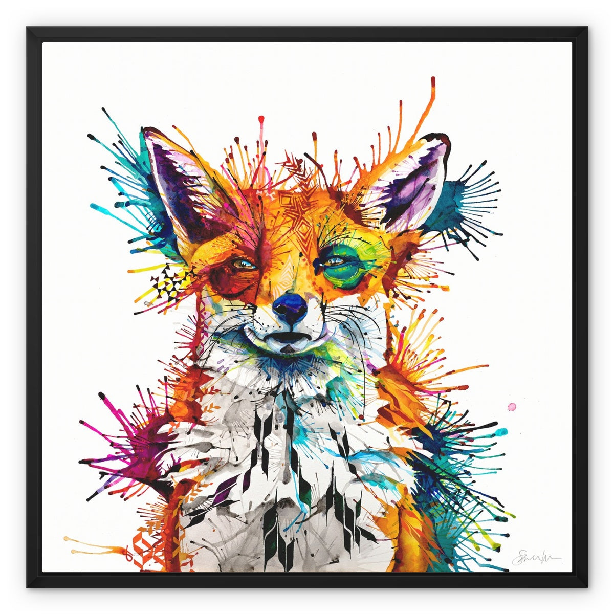 Wall Art | Framed Prints | Sarah Taylor | Modern Art | Framed Wall Art | Pet Portraits | Abstract Art | Framed Art | Bright Wall Art | Colourful Animal Art