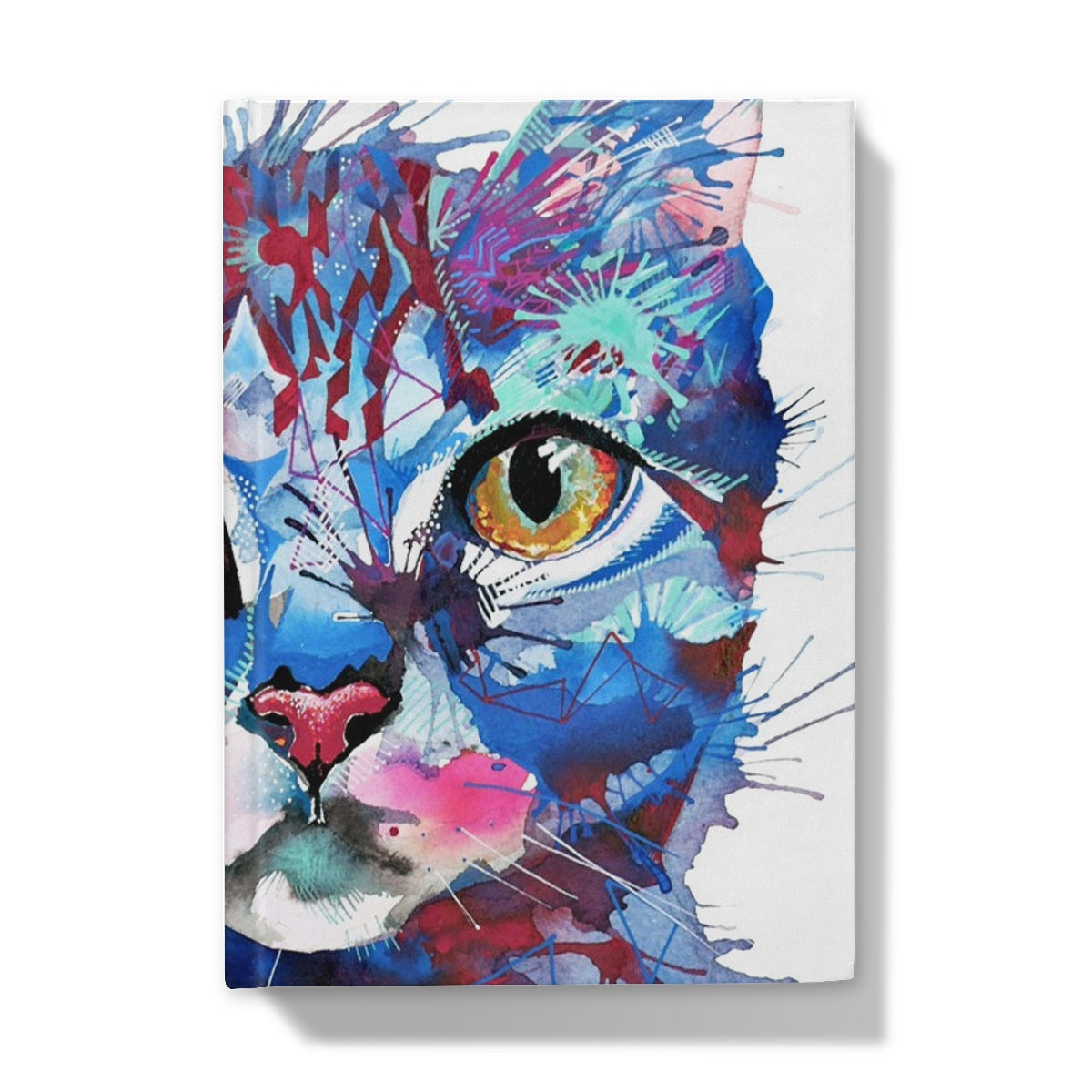 Cat Artwork | Cat Painting | Sarah Taylor | Animal Portraits | Modern Art | Colourful Animal Art