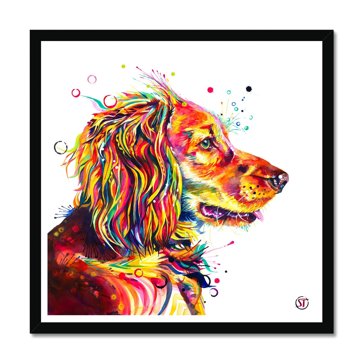 Wall Art | Dog Portrait | Pet Portrait Artists | Animal Print | Framed Art | Dog Artwork