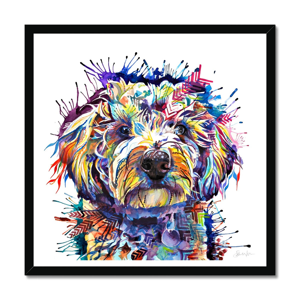 Dog Drawings | Dog Portrait | Sarah Taylor | Pet Portrait Artists | Pet Portraits | Art Commissions | Framed Prints | Wall Prints | Living Room Wall Art
