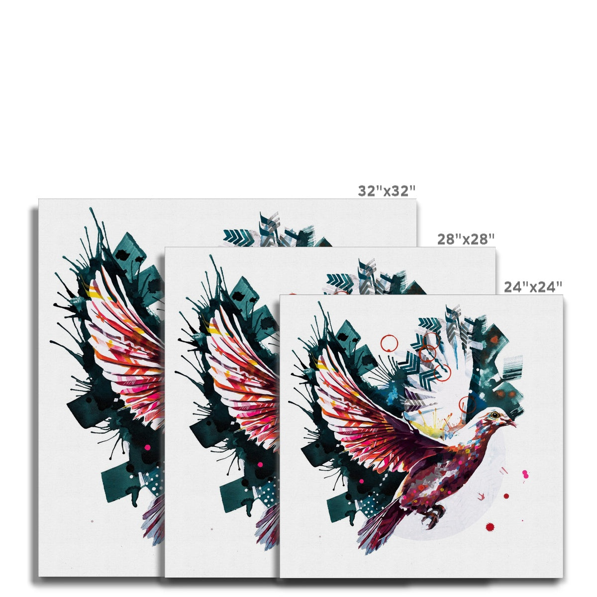 Wall Art | Art Commissions | Sarah Taylor | Modern Art | Framed Wall Art | Pet Portraits | Abstract Art | Bright Wall Art | Colourful Animal Art