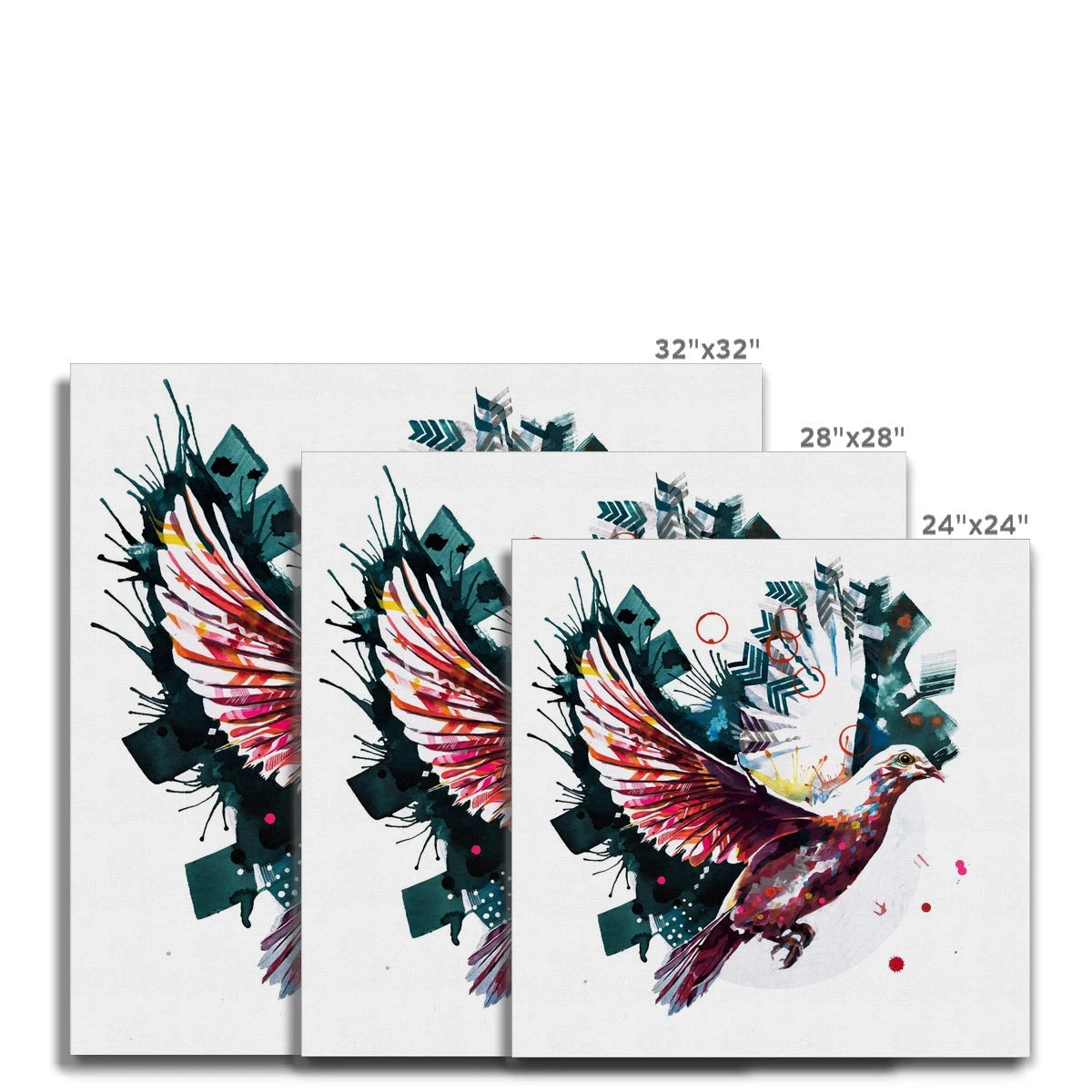 Wall Art | Art Commissions | Sarah Taylor | Modern Art | Framed Wall Art | Pet Portraits | Abstract Art | Bright Wall Art | Colourful Animal Art