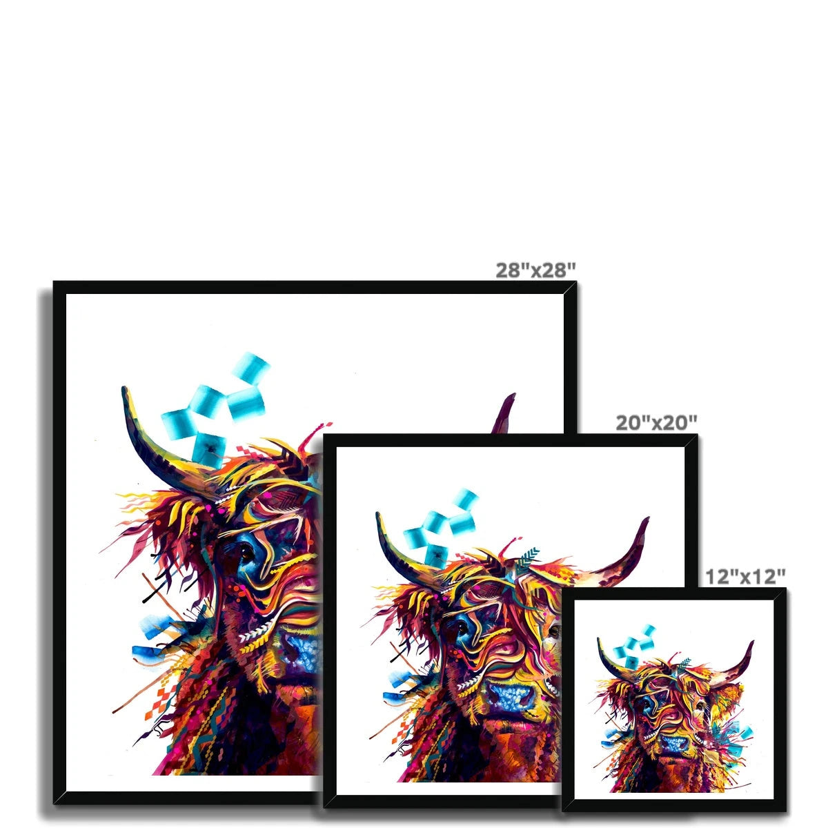 Wall Art | Colourful Animal Art | Framed Prints | Sarah Taylor | Modern Art | Framed Wall Art | Abstract Art | Framed Art | Bright Wall Art