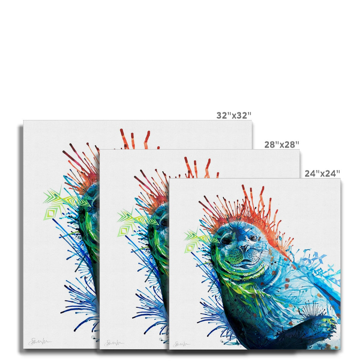 Wall Art | Sarah Taylor | Modern Art | Abstract Art | Framed Art | Bright Wall Art | Colourful Animal Art