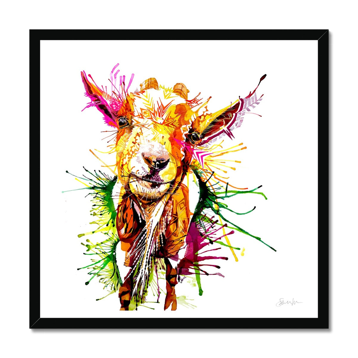 Wall Art | Framed Prints | Sarah Taylor | Modern Art | Framed Wall Art | Abstract Art | Bright Wall Art | Colourful Animal Art