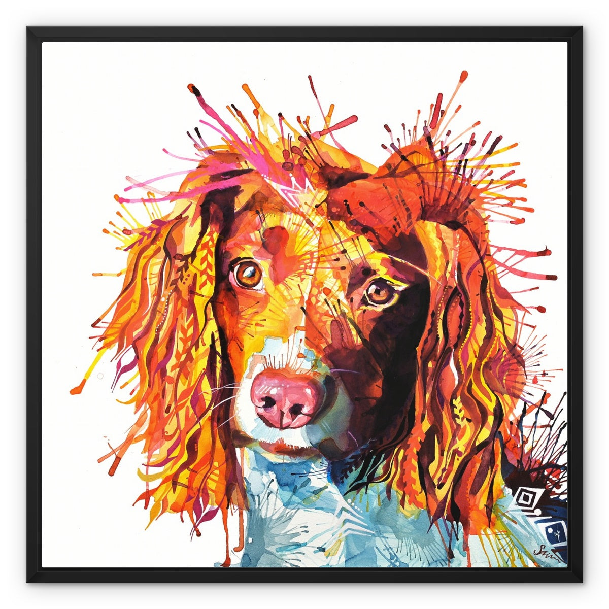 Springer Spaniel Artwork | Dog Drawings | Dog Portrait | Wallart | Sarah Taylor | Pet Portrait Artists | Pet Portraits | Art Commissions | Framed Prints |