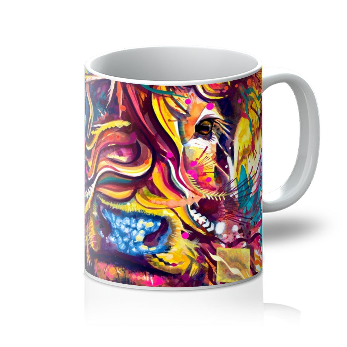 Highland Cow Painting | Animal Mugs | Modern Art | Pet Portraits | Animal Print | Sarah Taylor