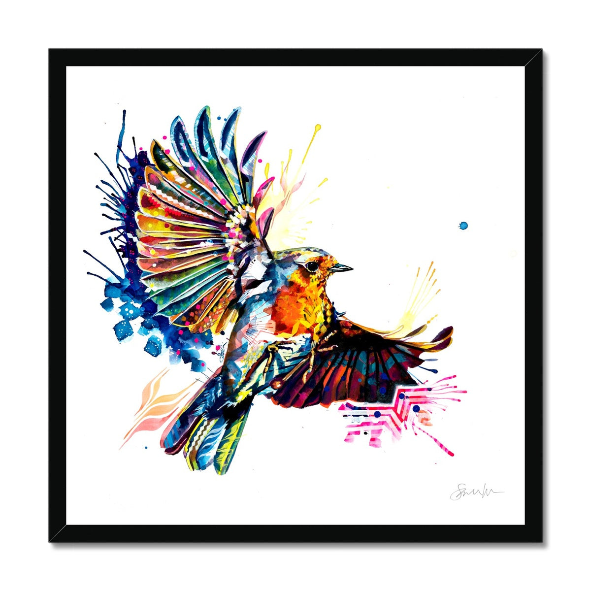 Wallart | Colourful Animal Art | Wildlife Art | Framed Art | Modern Art | Animal Art