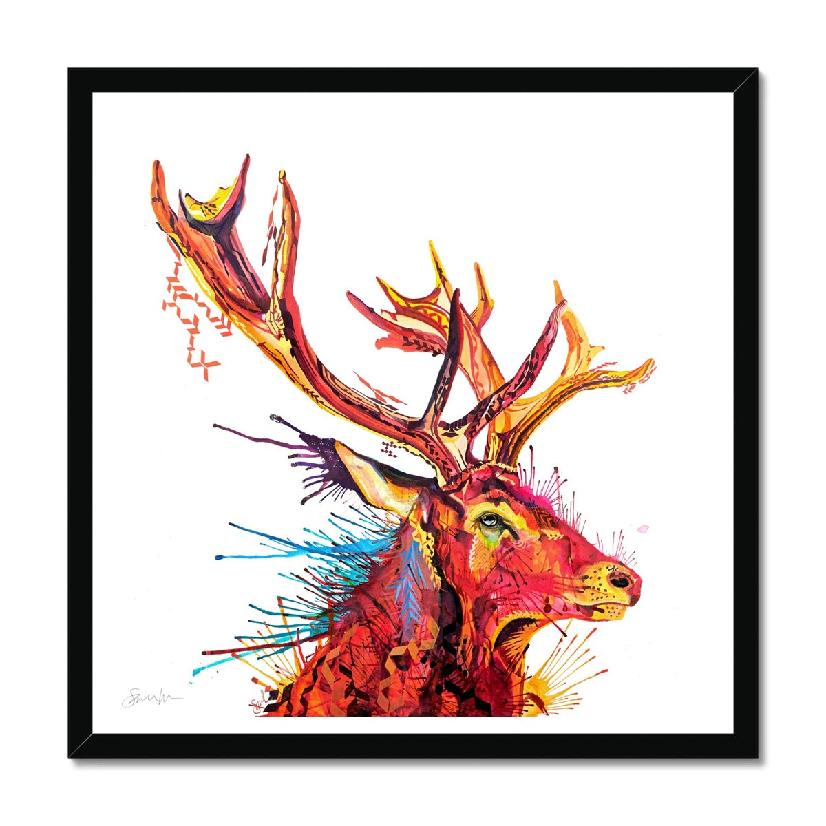 Wall Art | Framed Prints | Sarah Taylor | Modern Art | Framed Wall Art | Abstract Art | Framed Art | Bright Wall Art | Colourful Animal Art