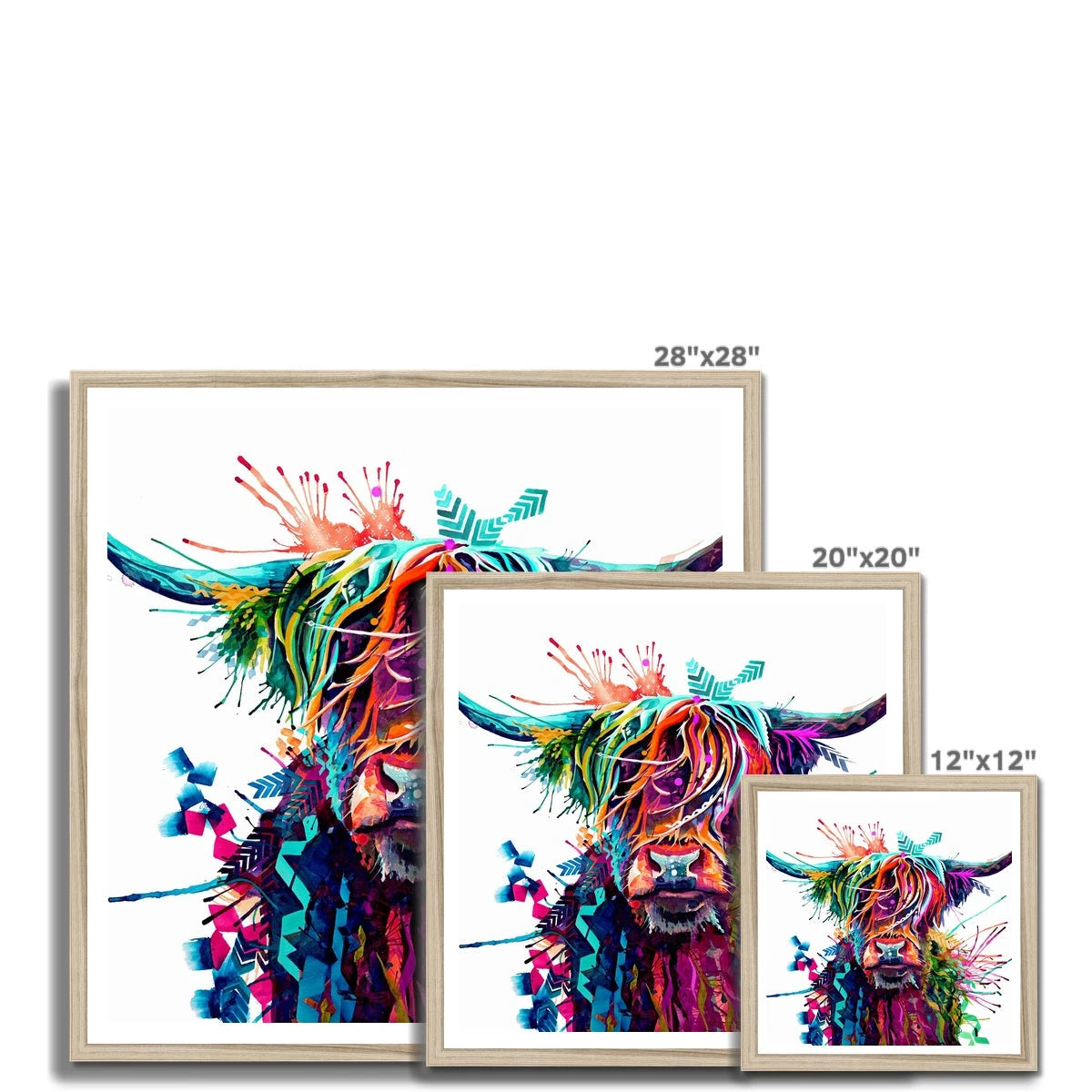 Highland Cow Painting | Highland Cow Painting (UK) | Wall Art | Animal Artwork | Highland Cattle Cushions | Sarah Taylor