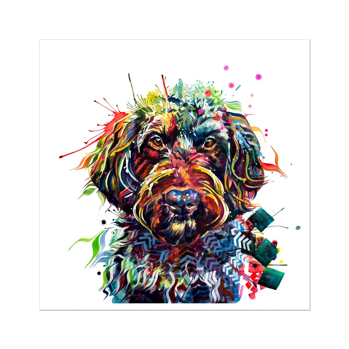 Wallart | Dog Drawings | Dog Portrait | Framed Prints | Wall Art Living Room